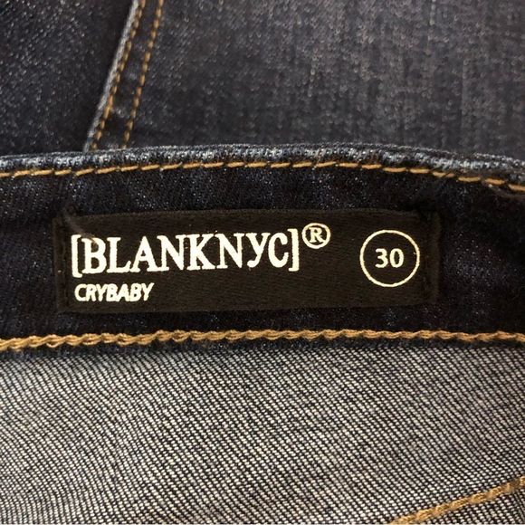 BlankNYC Crybaby Dark Denim High Rise Skinny Jeans size 30 - Picture 10 of 12
